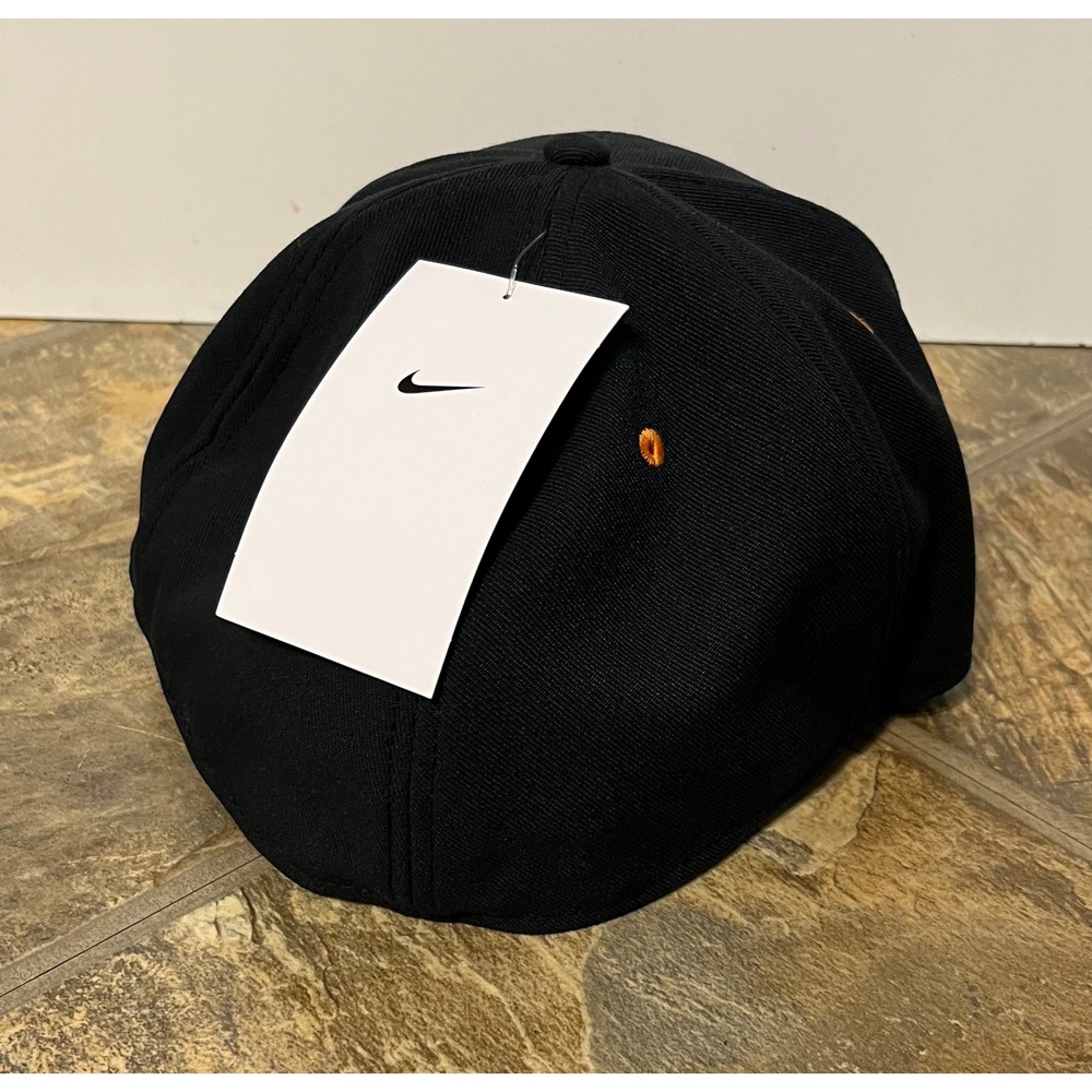 Nike Pro Cap Men 7 5/8 Black NWT Tennessee UT Dri-FIT Fitted Hat Flat Bill - Picture 4 of 6